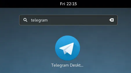 Telegram - Gnome applications