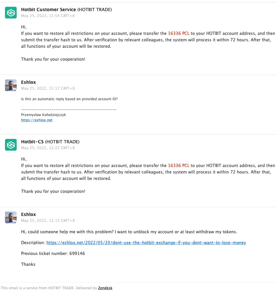 HotBit - Customer Service / Support - Bot