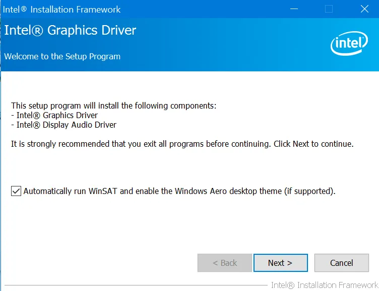 Intel Graphics Drivers