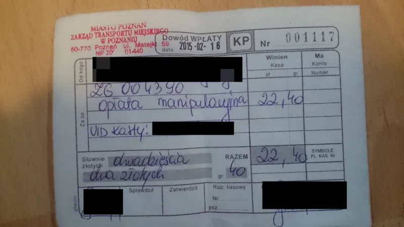 Opłata manipulacyjna - PEKA