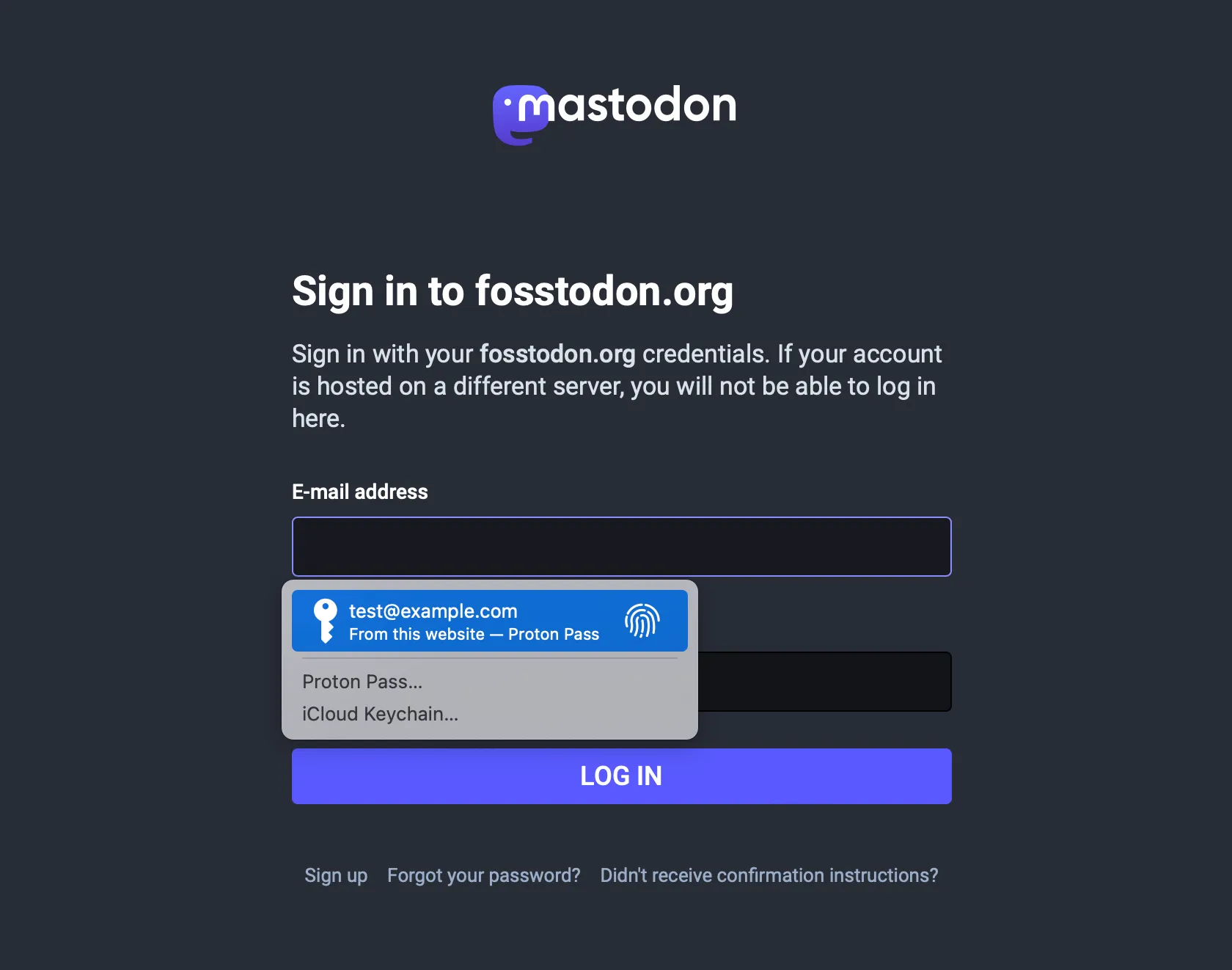 Proton Pass on macOS