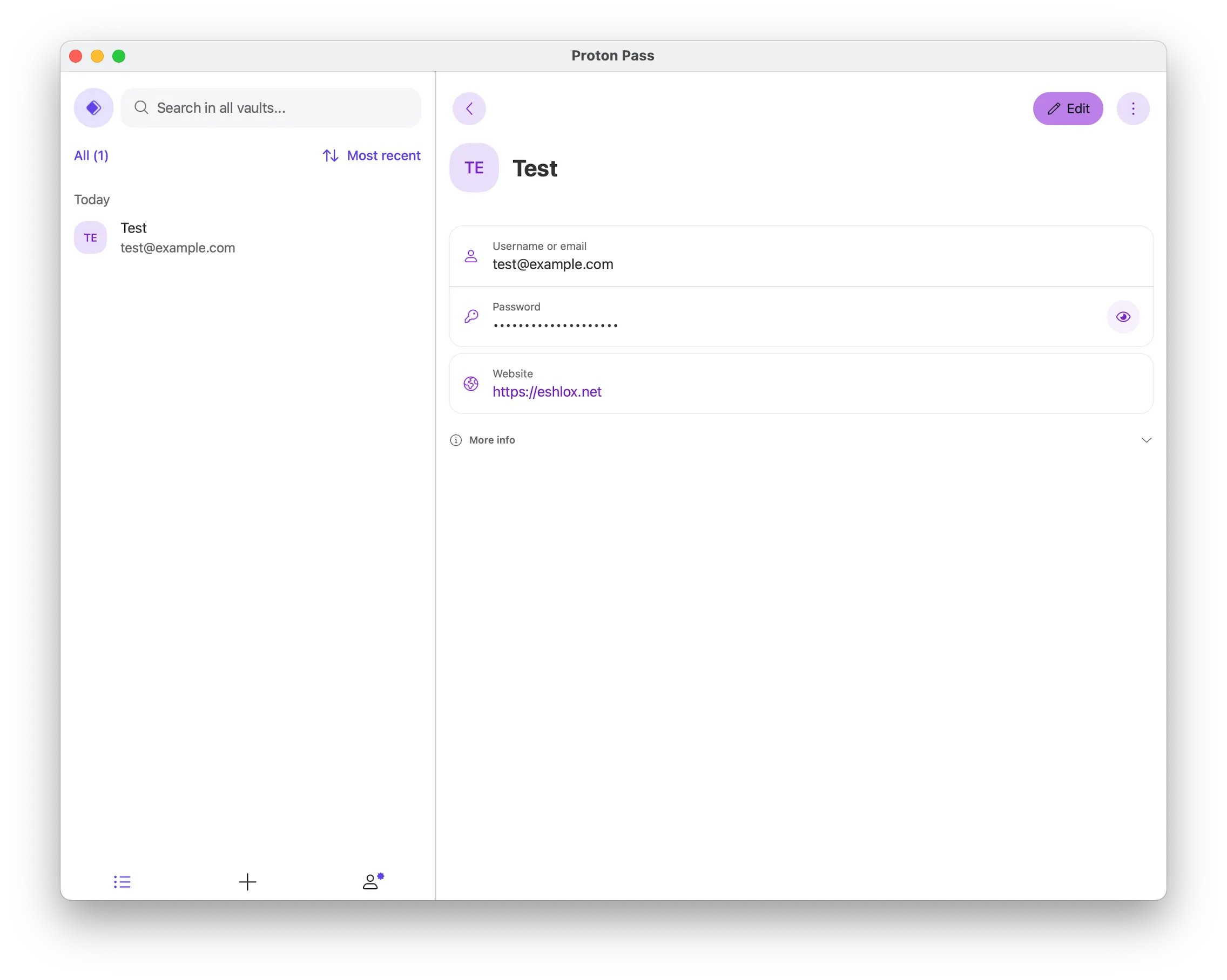 Proton Pass on macOS