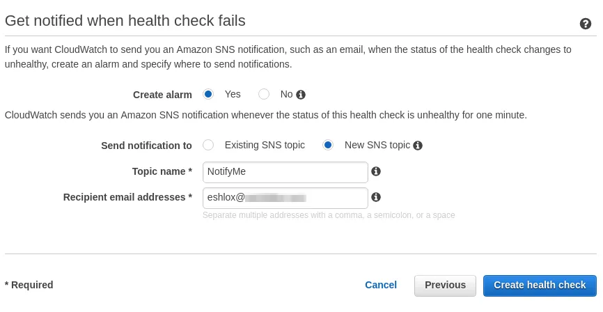 Route53 - health check